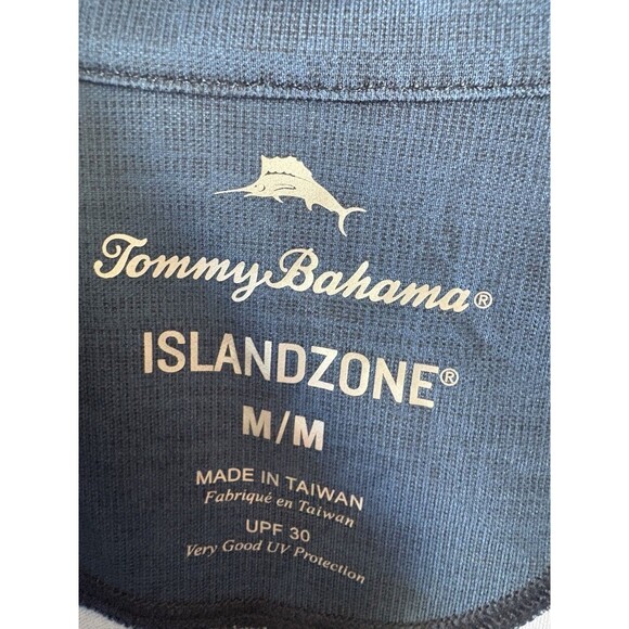 Tommy Bahama Men's IslandZone Blue With Graphic Print Polo Shirt Size Medium - Picture 2 of 5
